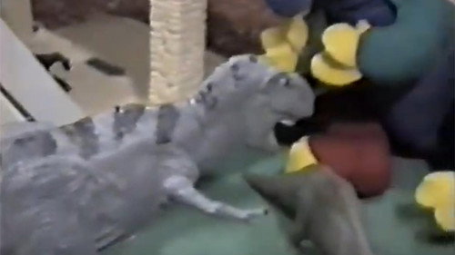 Dinosaurs in the City Backdrop Blur