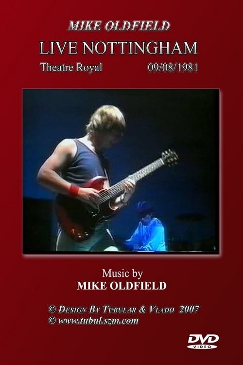 Poster Mike Oldfield -  Live in Nottingham 1981