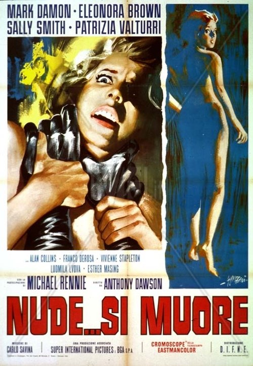 Nude... si muore movie poster player