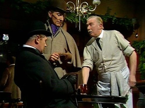 Escena del episodio 16 de la temporada 2 de la serie Sherlock Holmes