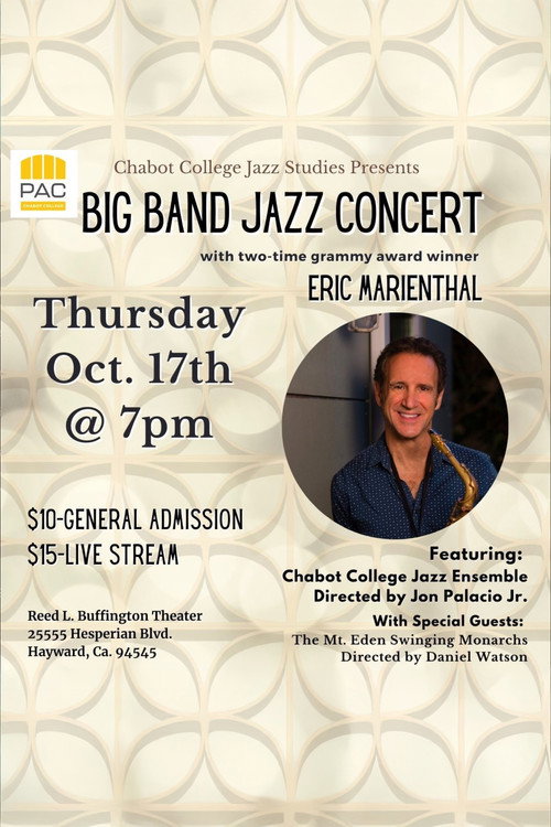 Chabot Big Band Jazz Concert with Eric Marienthal
