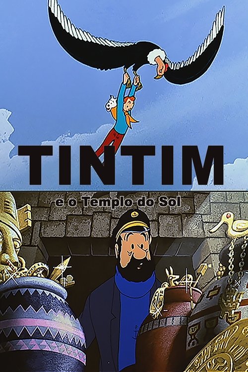Pôster de Tintim e o Templo do Sol