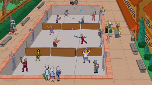 The Simpsons S36E17 — Full Heart, Empty Pool episode still
