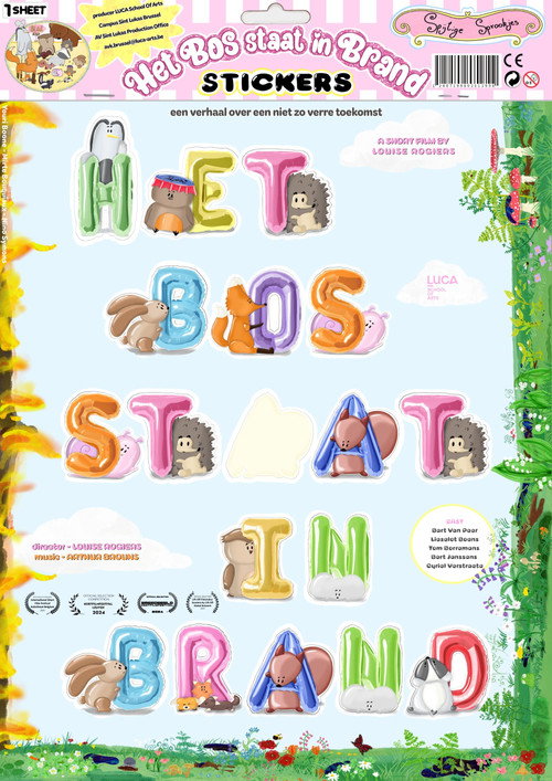 Het bos staat in brand