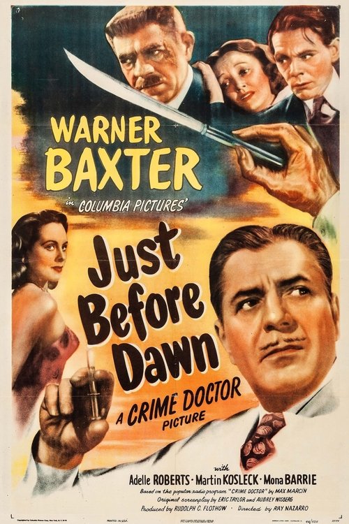 Just Before Dawn movie poster player