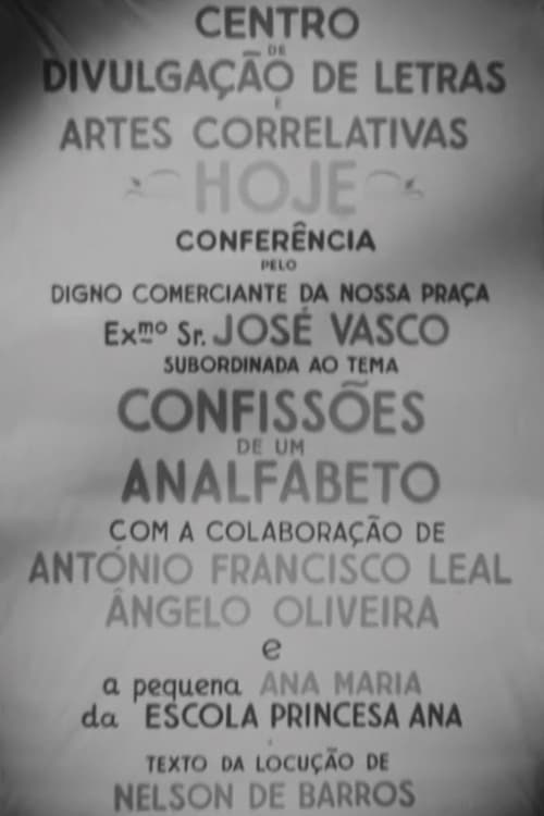 Poster Confissões de um Analfabeto 1952