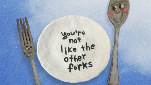 You're Not Like Other Forks Backdrop Blur