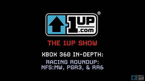 Hands-on, gameplay footage of NFS, PGR3, and RR6!