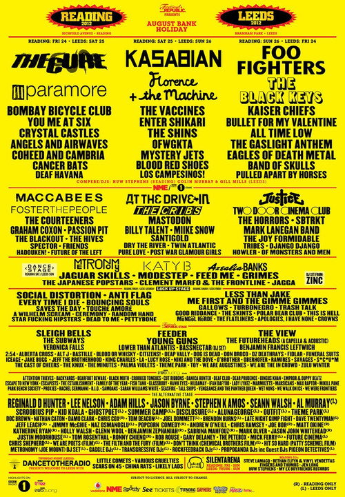 Reading + Leeds Festival 2012