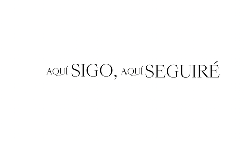 Aquí Sigo, Aquí Seguiré