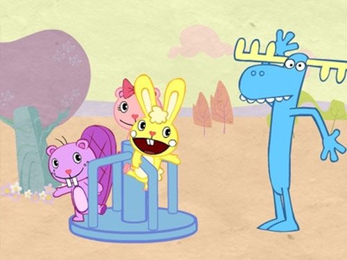Escena del episodio 1 de la temporada 1 de la serie Happy Tree Friends
