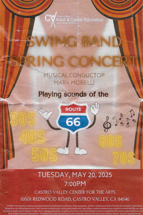 Route 66 Swing Band Spring Concert