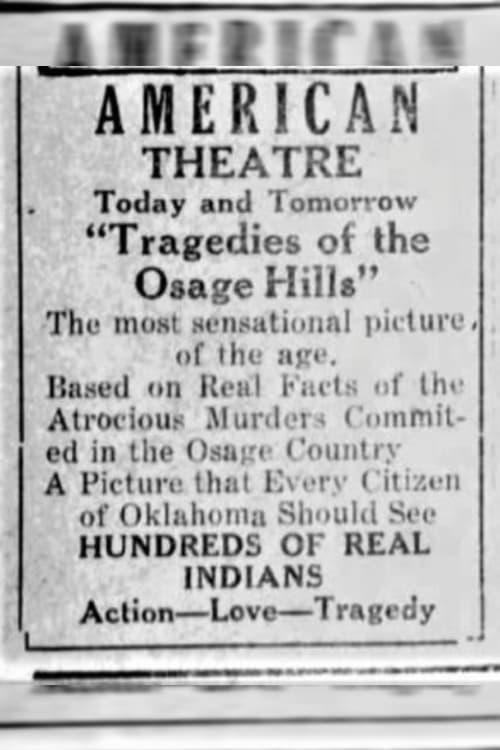 Tragedies of the Osage Hills (1926) poster