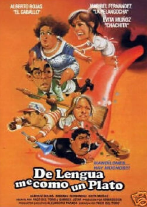 Poster De lengua, me como un plato 1990