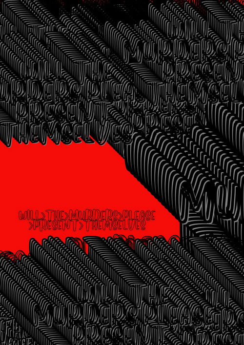 Will the murders please present themselves poster