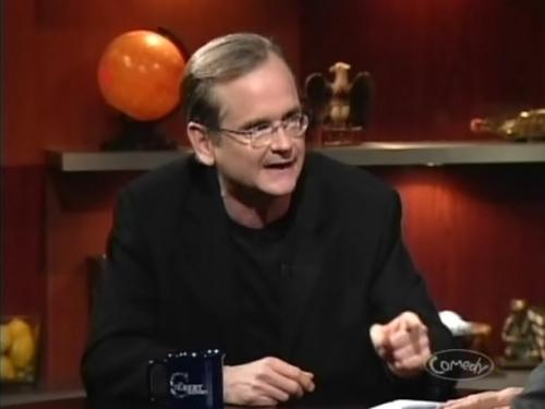 Escena del episodio 4 de la temporada 5 de la serie The Colbert Report