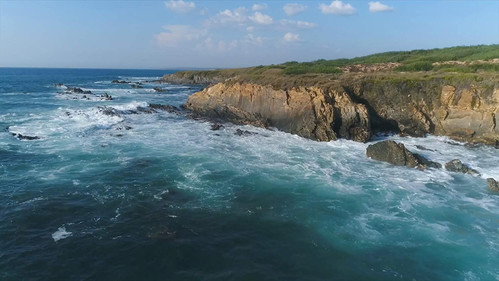 Atlantic Waves Backdrop Blur