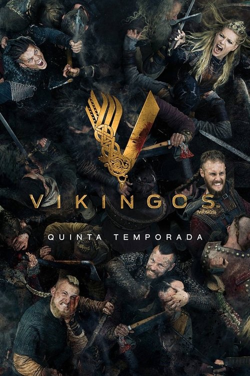 Poster de la Temporada 5 en la serie Vikingos