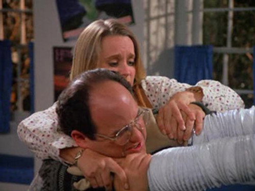 Seinfeld S04E07 — The Bubble Boy episode still