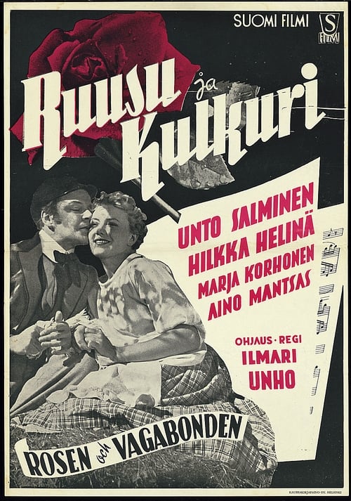 Poster Ruusu ja kulkuri 1948