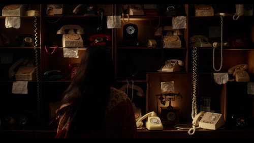 El telefono rojo Backdrop Blur