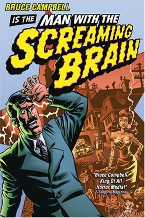 Grootschalige poster van Man with the Screaming Brain