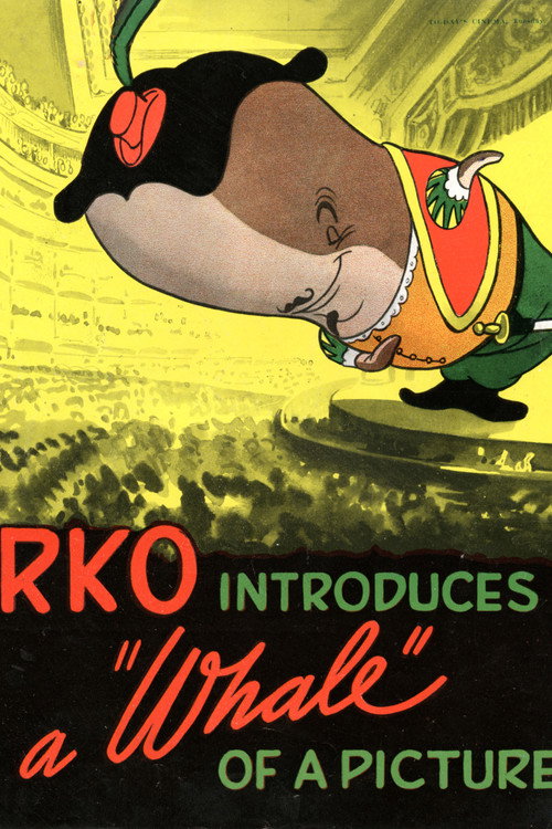 Póster oficial de Willie the Operatic Whale (1946) - Animation