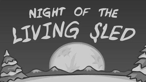 Night of the Living Sled Backdrop Blur