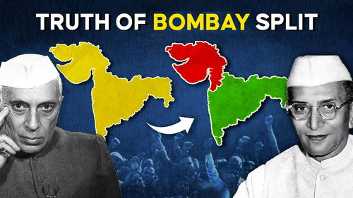 Why was Bombay SPLIT into Maharashtra and Gujarat?