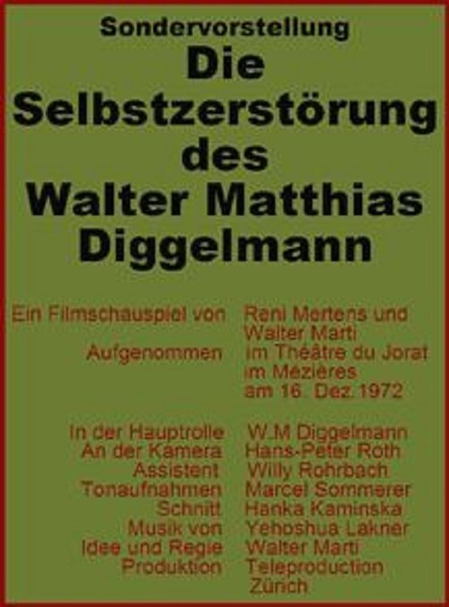 Die Selbstzerstörung des Walter Matthias Diggelmann movie poster player