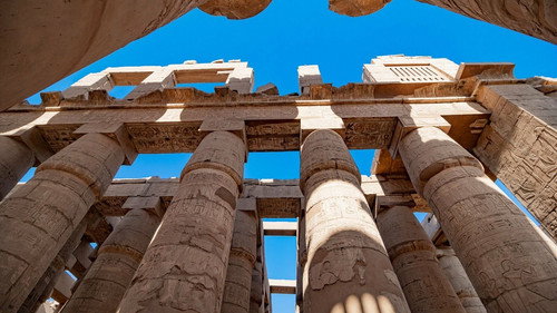 Karnak, le grand temple d'Egypte Backdrop Blur
