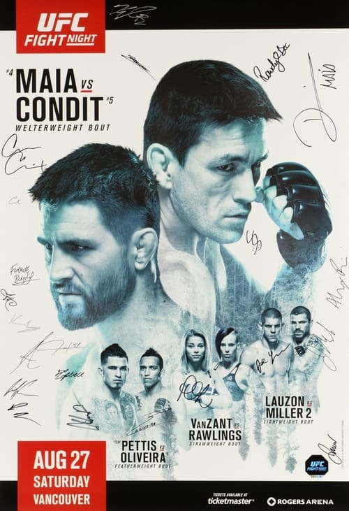 Poster UFC on Fox 21: Maia vs. Condit 2016