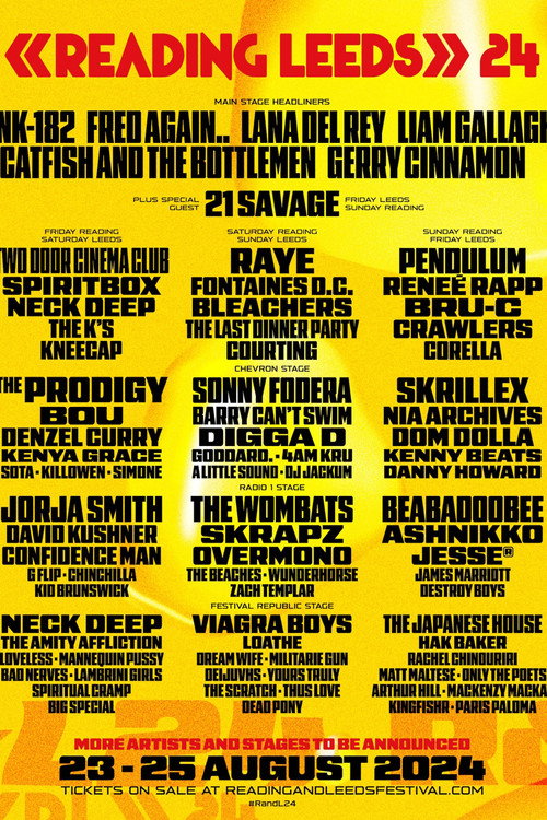 Reading + Leeds Festival 2024