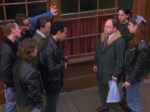 Seinfeld S08E14 — The Van Buren Boys episode still