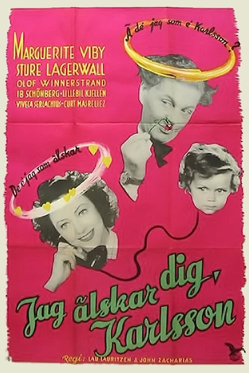 Poster Jag älskar dig, Karlsson! 1947