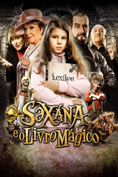 Pôster de Saxána e o Livro Mágico