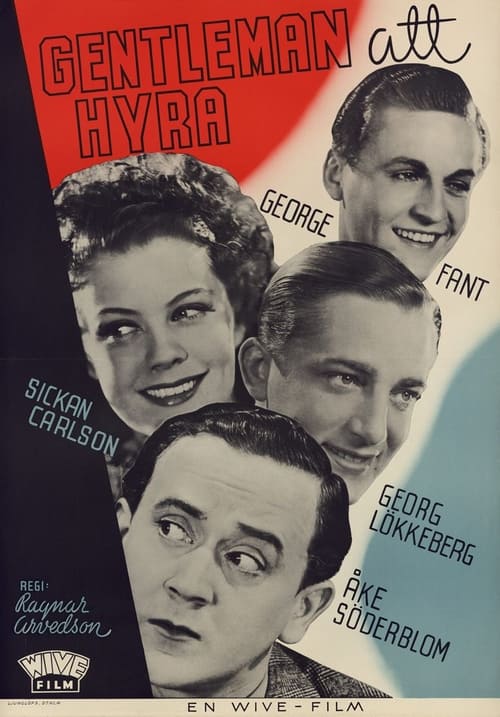 Gentleman att hyra (1940) poster