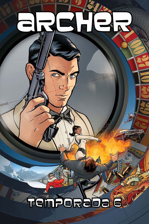 Póster de la temporada 6 de la serie Archer