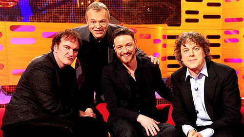 Quentin Tarantino, James McAvoy, Alan Davies, Emeli Sandé