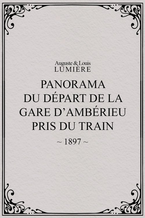 Panorama du départ de la gare d’Ambérieu pris du train (temps de neige) (1897)