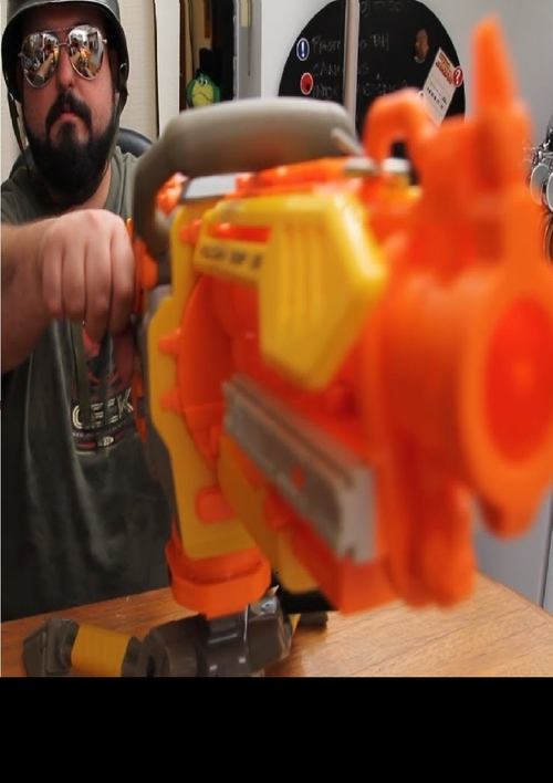Nerd Nerf Wars movie poster player