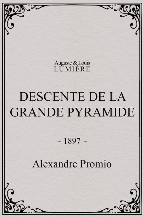 Poster Descente de la Grande Pyramide 1897