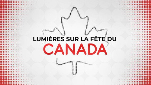 Lumières sur la fête du Canada Backdrop Blur