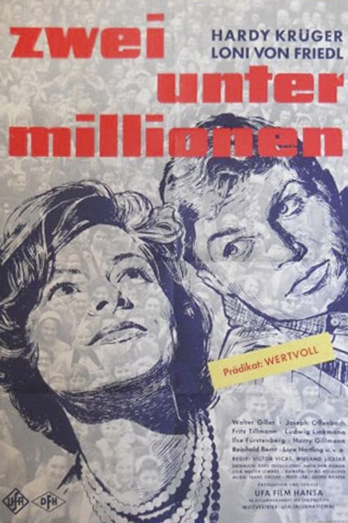 Poster Zwei unter Millionen 1961