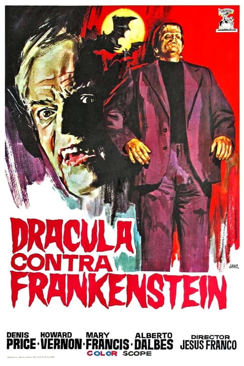 Dracula contra Frankenstein poster