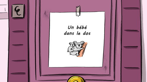 Image Un bébé dans le dos