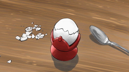 Midnight Egg Backdrop Blur