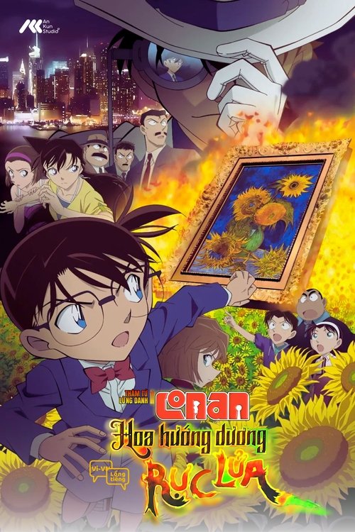 Poster Thám Tử Lừng Danh Conan: Hoa Hướng Dương Rực Lửa