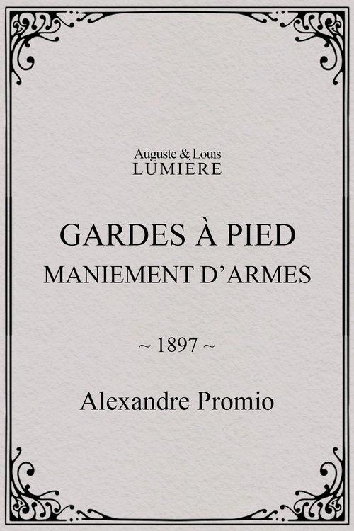 Gardes à pied : maniement d’armes