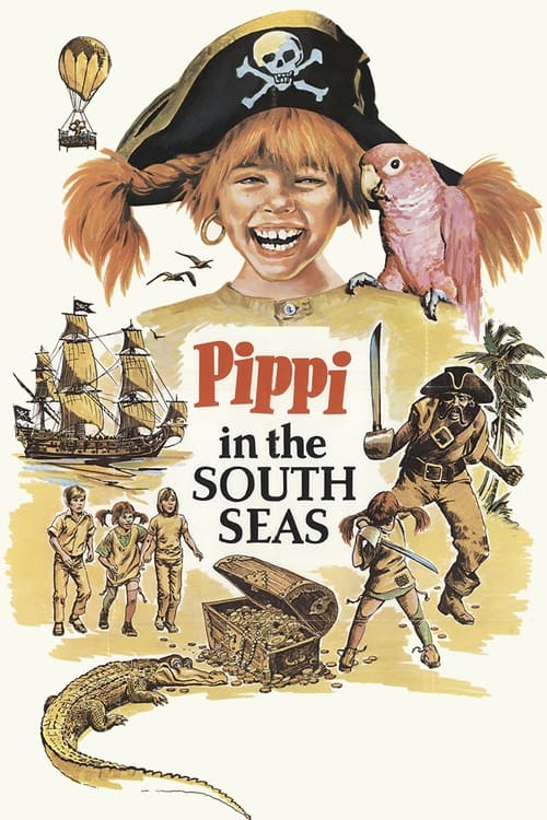 Poster Pippi Långstrump på de sju haven 1970